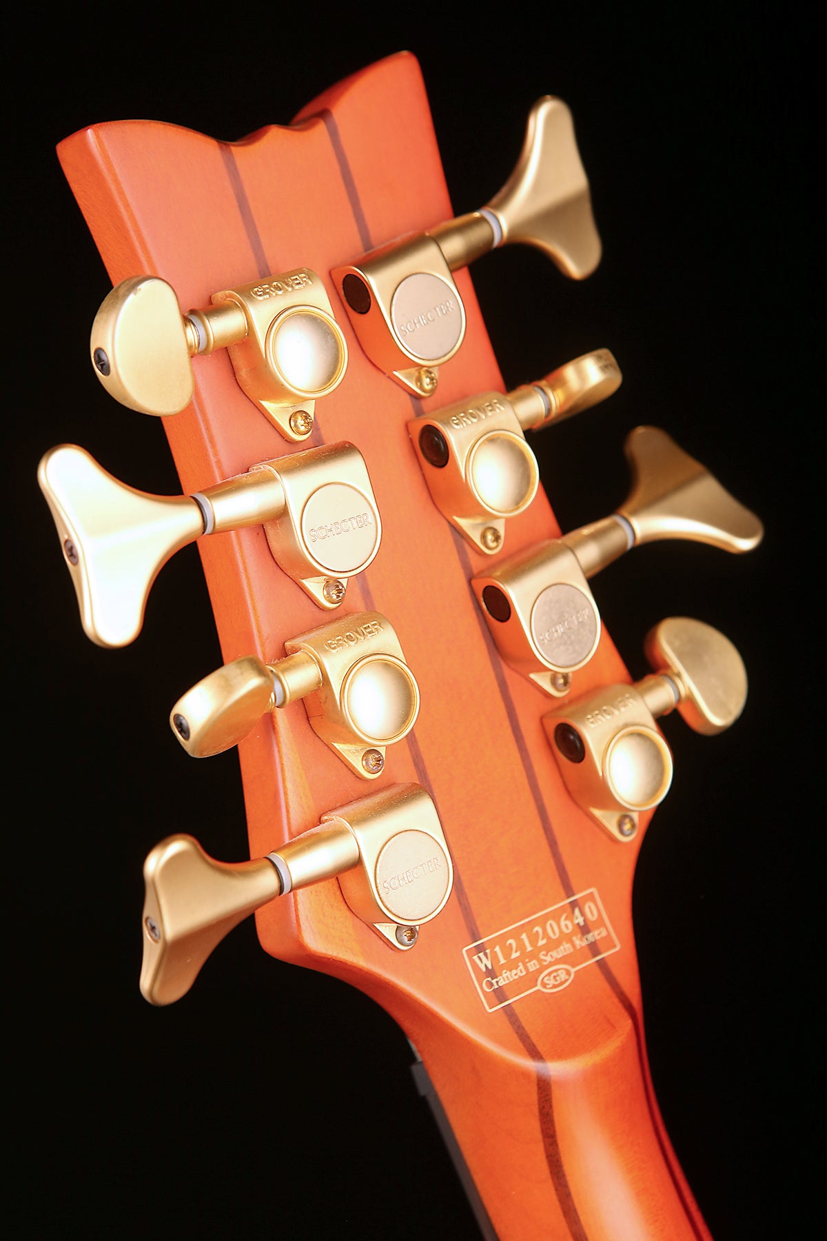 Preloved Schecter Stiletto Studio-8 Honey Satin with case