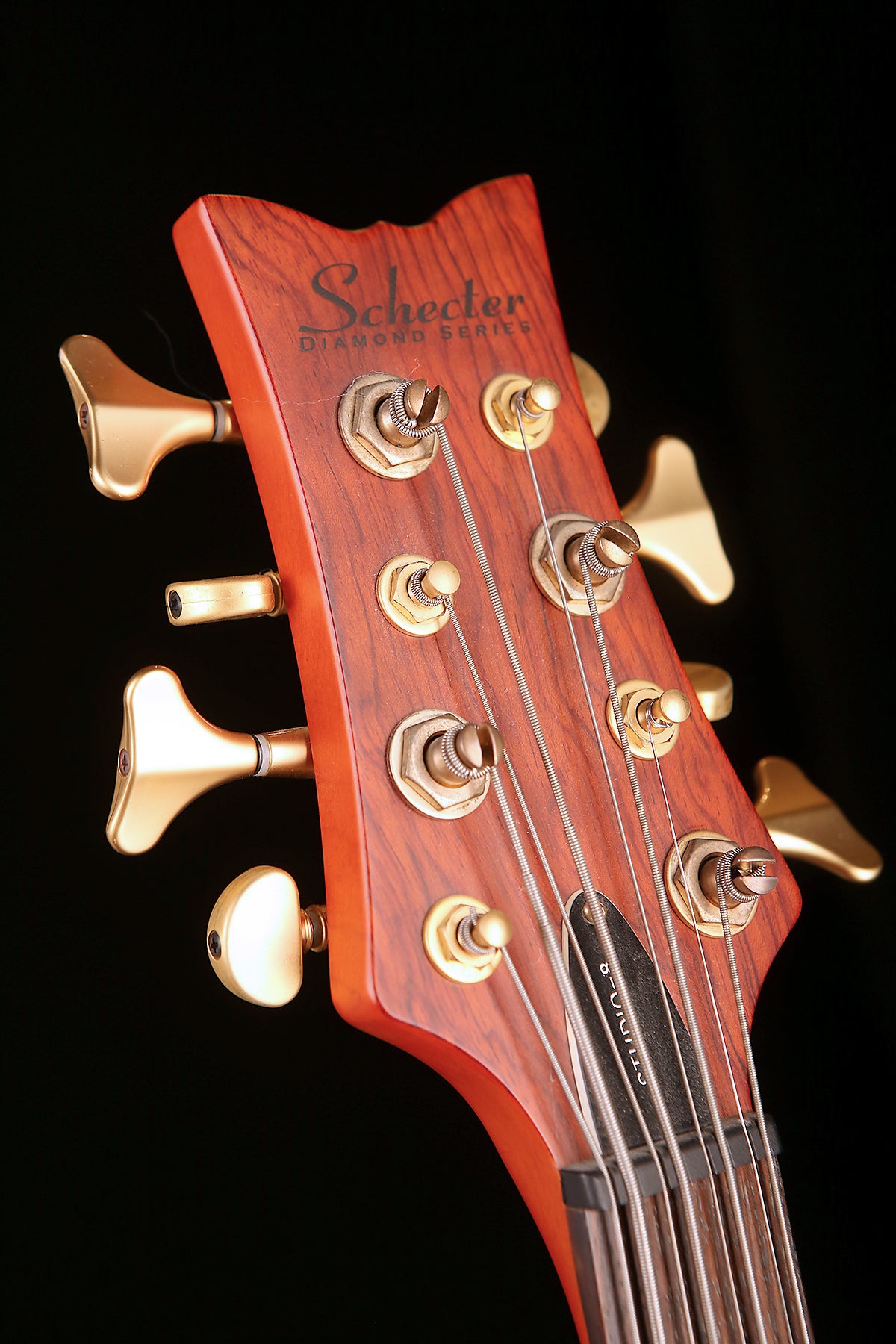 Preloved Schecter Stiletto Studio-8 Honey Satin with case