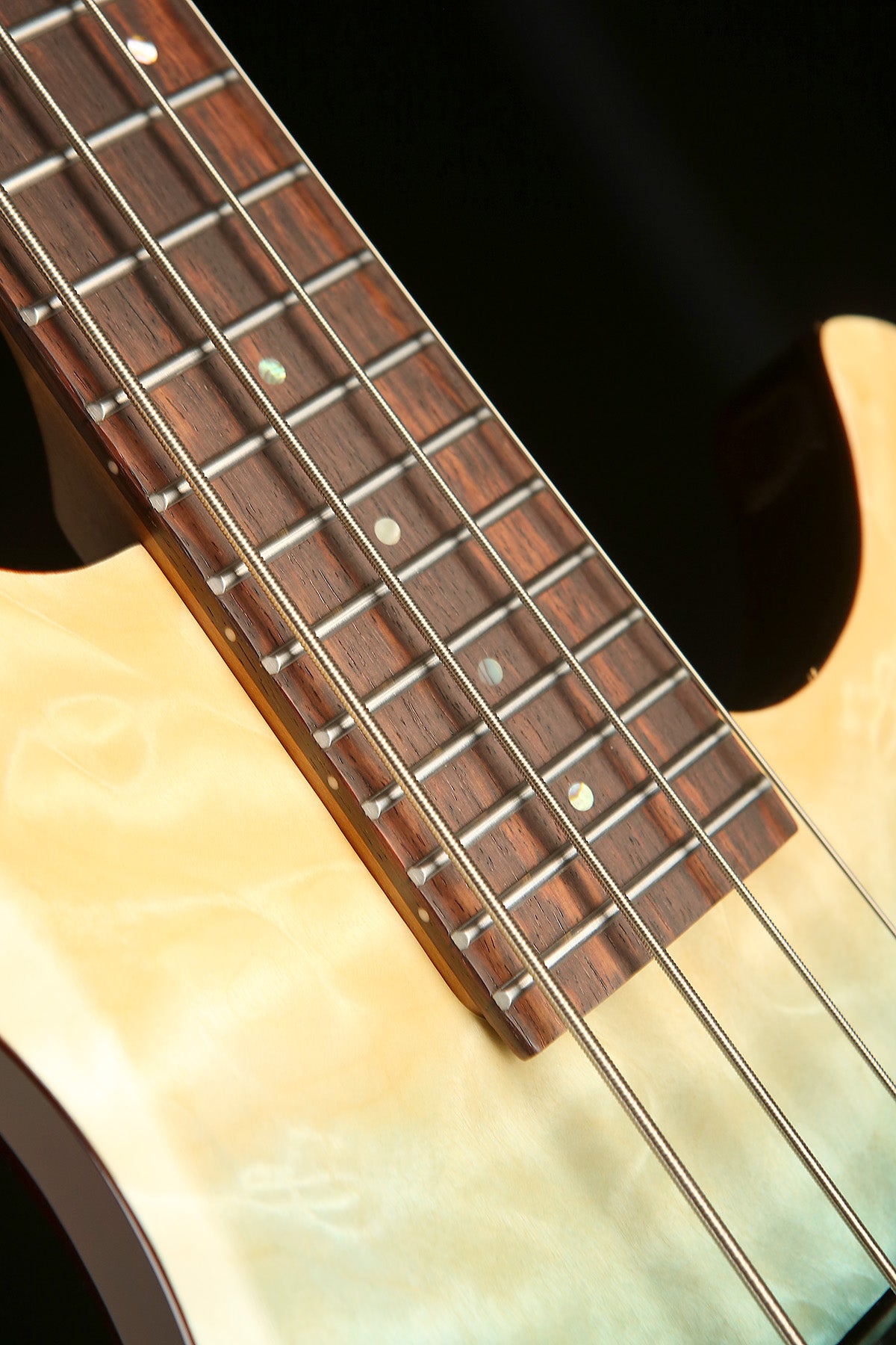 Flight Mini Bass Ukulele Solid Body Transparent Blue - Bass Centre Music Store Melbourne