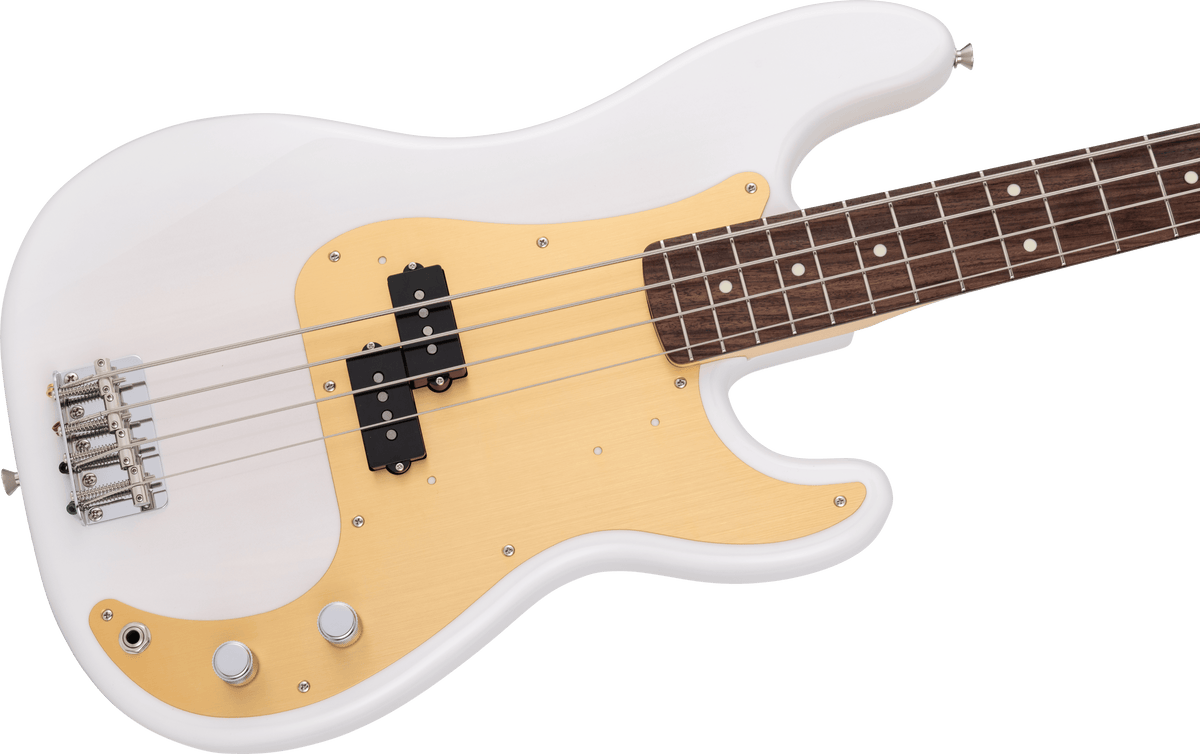 Fender Made in Japan Traditional 50s Precision Bass, Rosewood Fingerboard, White Blonde - Bass Centre Music Store Melbourne