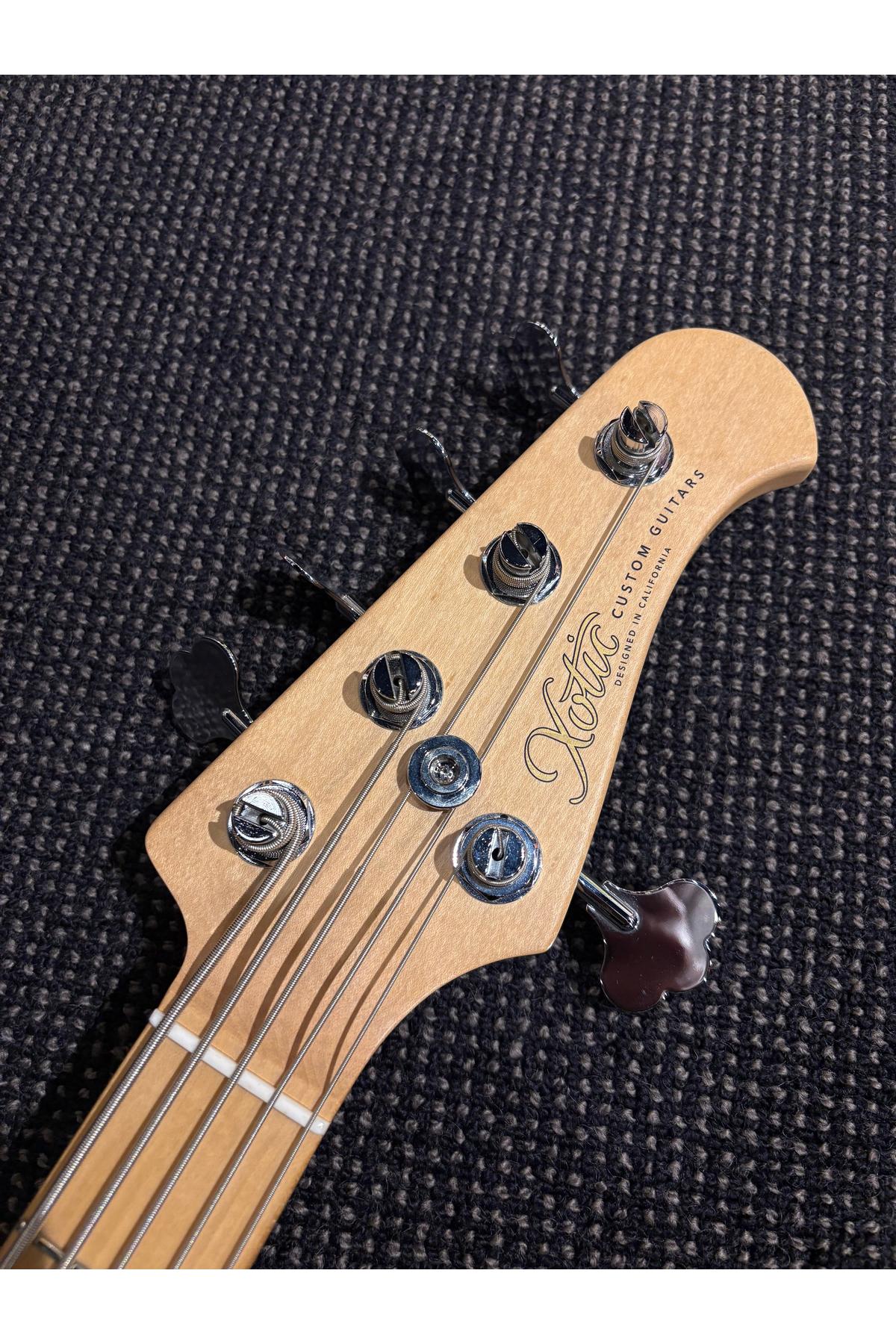 Preloved Xotic XJ-1T 24 fret 5 string J bass Natural Ash Maple w/case