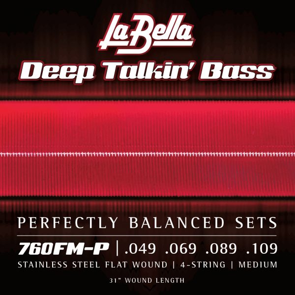 La Bella 760FM-P Deep Talkin’ Bass Flats 49-109 for Squier Mini Precision (31&quot; wound length) - Bass Centre Music Store Melbourne