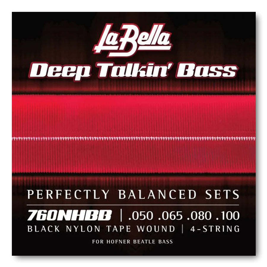 760NHBB “BEATLE” BASS BLACK NYLON TAPE – 50-100 - Bass Centre Music Store Melbourne