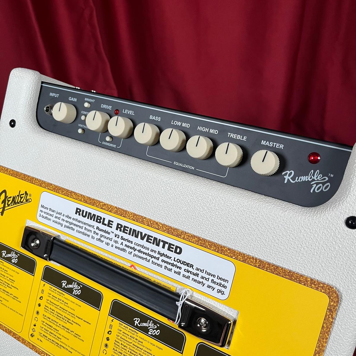 Fender Rumble 100 Combo Limited Edition Ivory - Bass Centre Music Store Melbourne