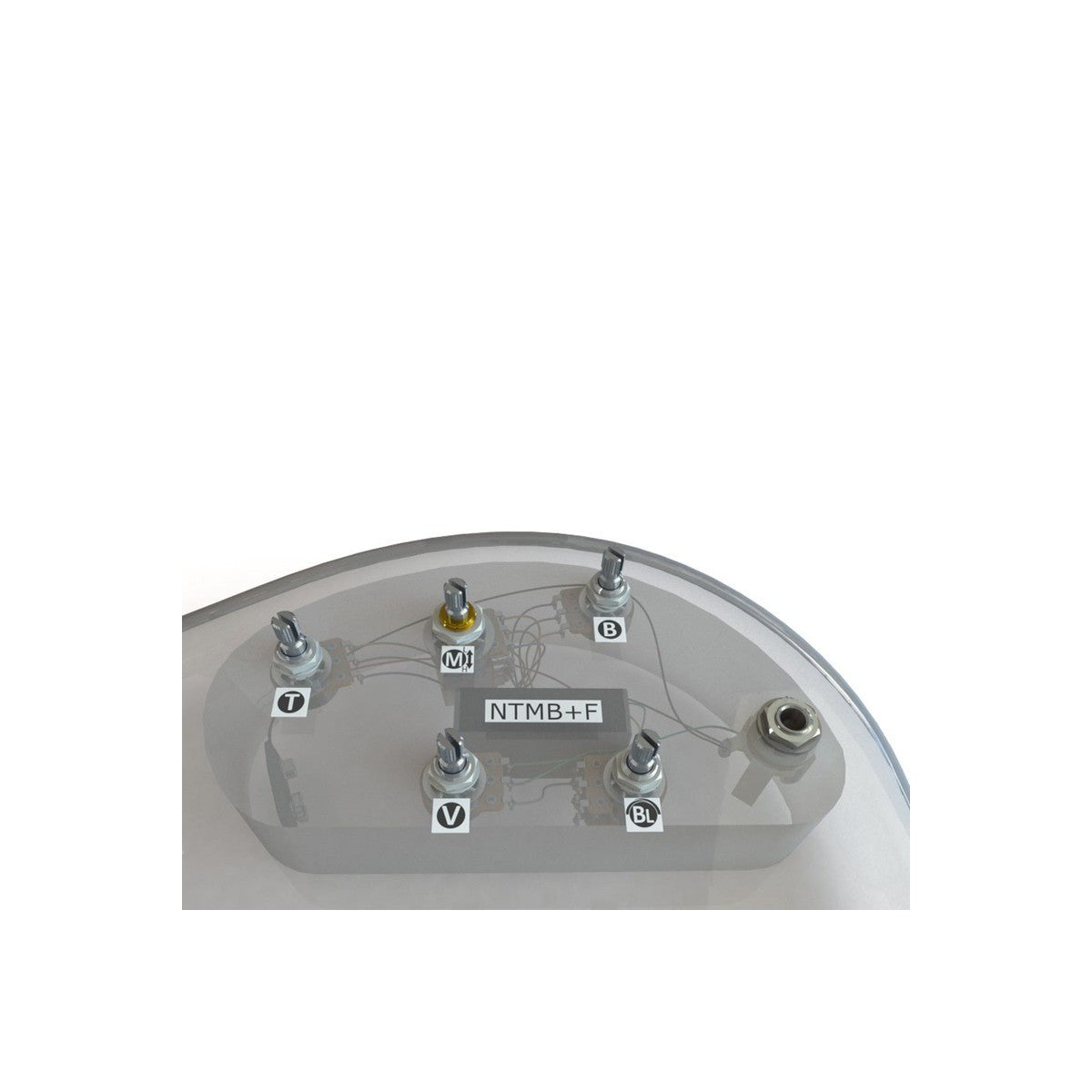 Bartolini HR-5.2AP/918 Pre-Wired Harness with 3-Band EQ, 5-Pots (Vol/Blend/Treble/Mid/Bass) - Bass Centre Music Store Melbourne