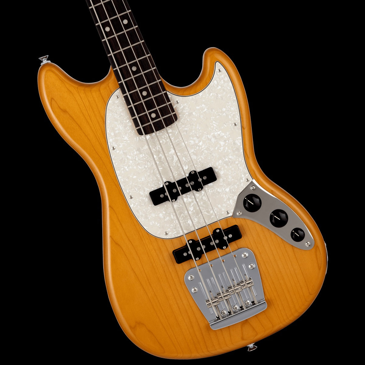 Fender Japan &#39;Chilli Beans&#39; Maika Mustang Bass Natural