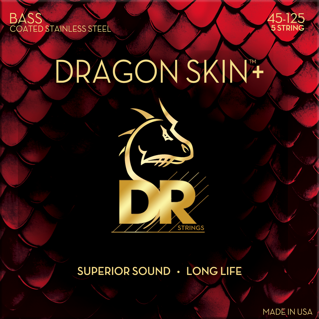 DR Dragon Skin+ Long Life Bass Strings 5 String Set - Bass Centre Music Store Melbourne