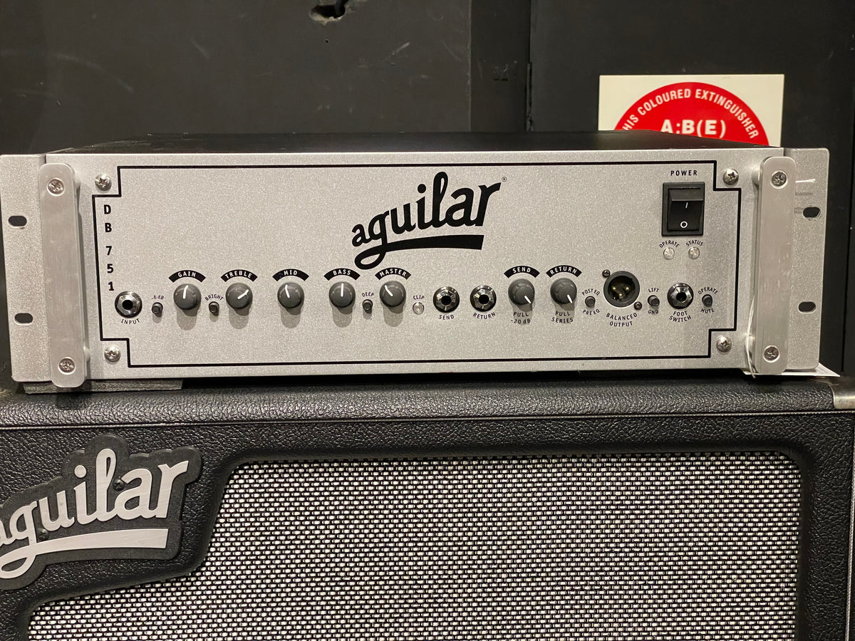 Used Aguilar DB751 with Transit Pak Case