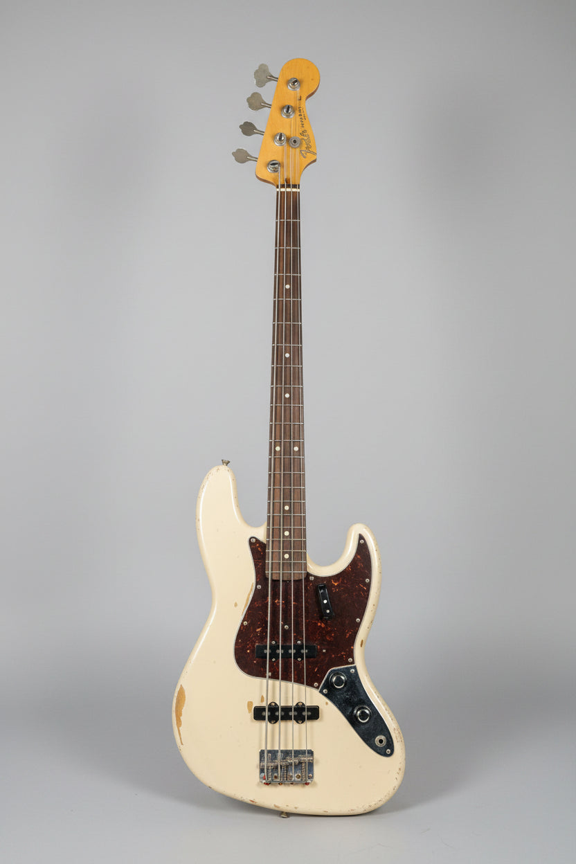Preloved Fender Flea Signature Roadworn Jazz Bass Shell Pink