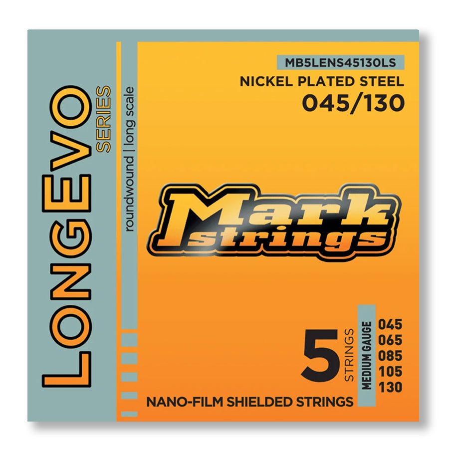 MARKBASS LONGEVO SERIES – NANO-FILM SHIELDED STRINGS | LONG LIFE – NICKEL - 5 STRING - Bass Centre Music Store Melbourne