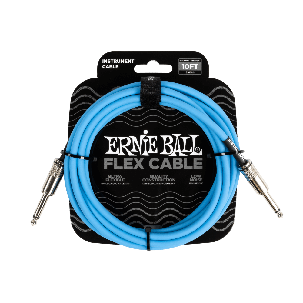 Ernie Ball FLEX CABLE STRAIGHT/STRAIGHT 10FT - Bass Centre Music Store Melbourne