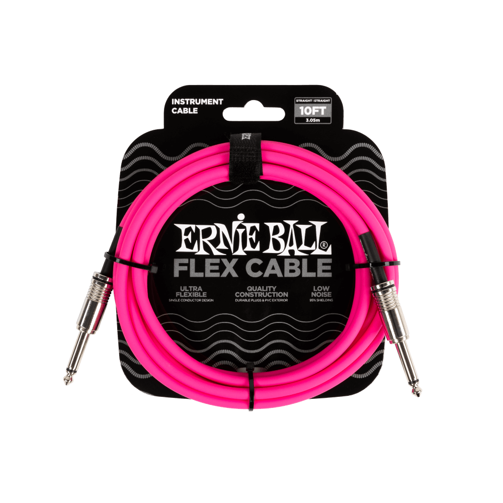 Ernie Ball FLEX CABLE STRAIGHT/STRAIGHT 10FT - Bass Centre Music Store Melbourne
