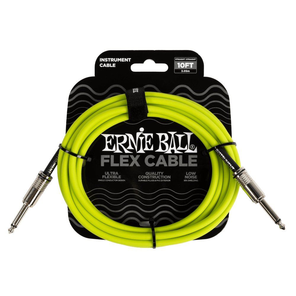 Ernie Ball FLEX CABLE STRAIGHT/STRAIGHT 10FT - Bass Centre Music Store Melbourne