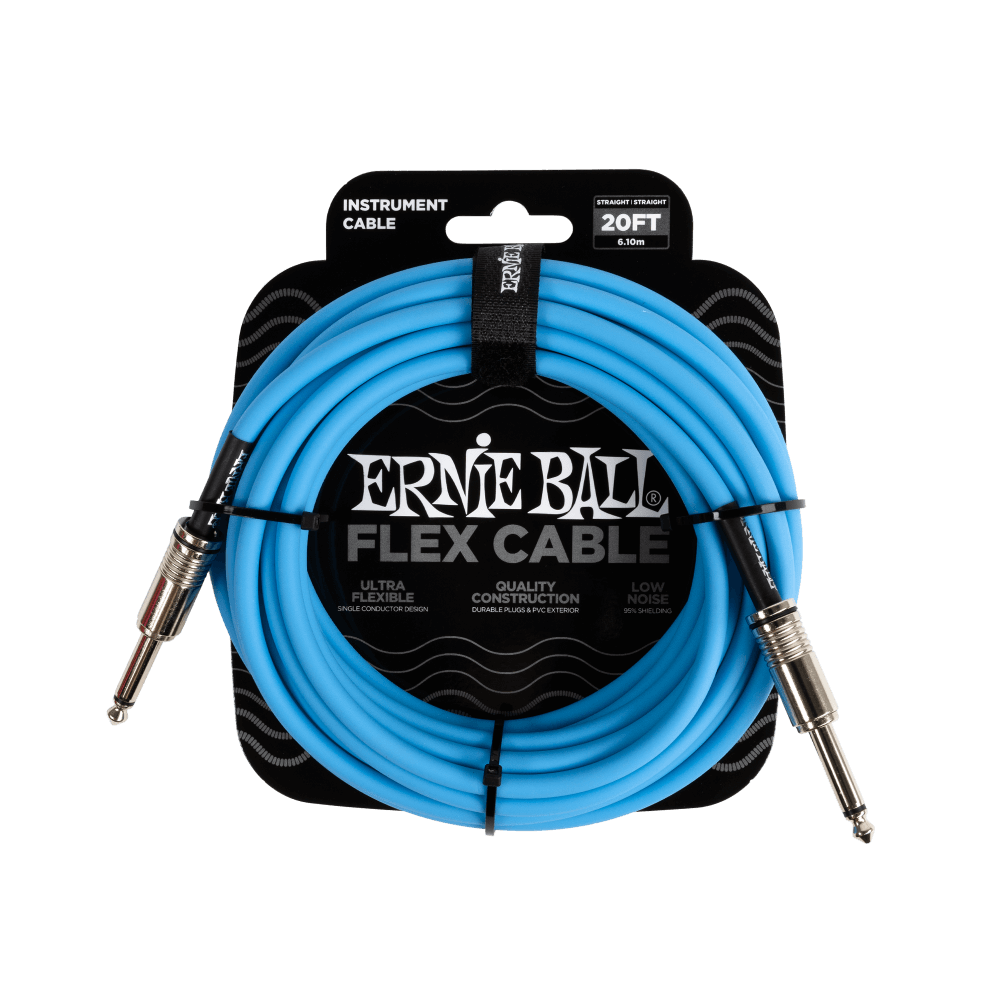 Ernie Ball FLEX CABLE STRAIGHT/STRAIGHT 20FT - Bass Centre Music Store Melbourne