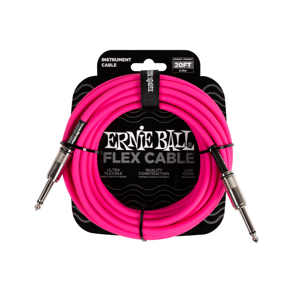 Ernie Ball FLEX CABLE STRAIGHT/STRAIGHT 20FT - Bass Centre Music Store Melbourne