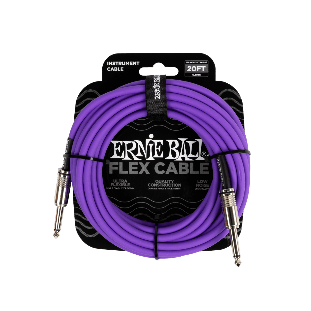 Ernie Ball FLEX CABLE STRAIGHT/STRAIGHT 20FT - Bass Centre Music Store Melbourne