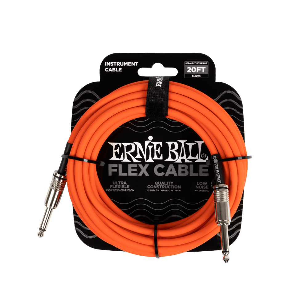 Ernie Ball FLEX CABLE STRAIGHT/STRAIGHT 20FT - Bass Centre Music Store Melbourne