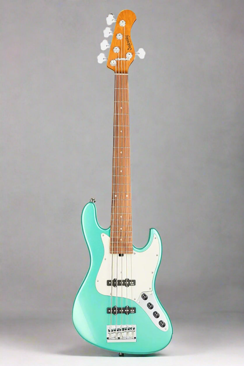 Sadowsky Metro Express 21 Fret Hybrid JJ Bass 5-String Morado Fretboard ,Sage - Bass Centre Music Store Melbourne