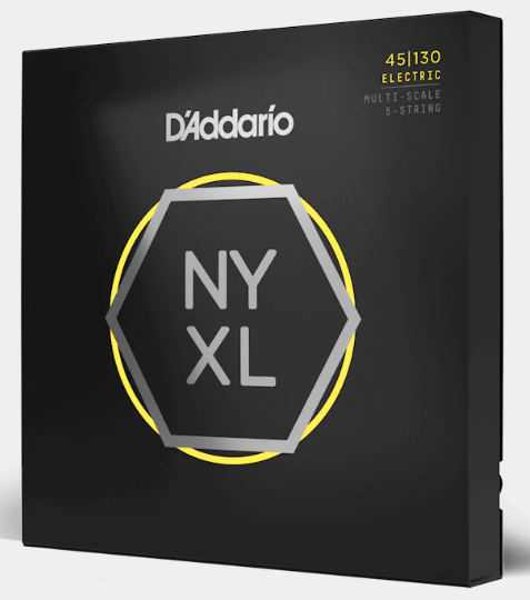 D'Addario NYXL Multi-Scale Nickel Plated Steel 5 string 45-130