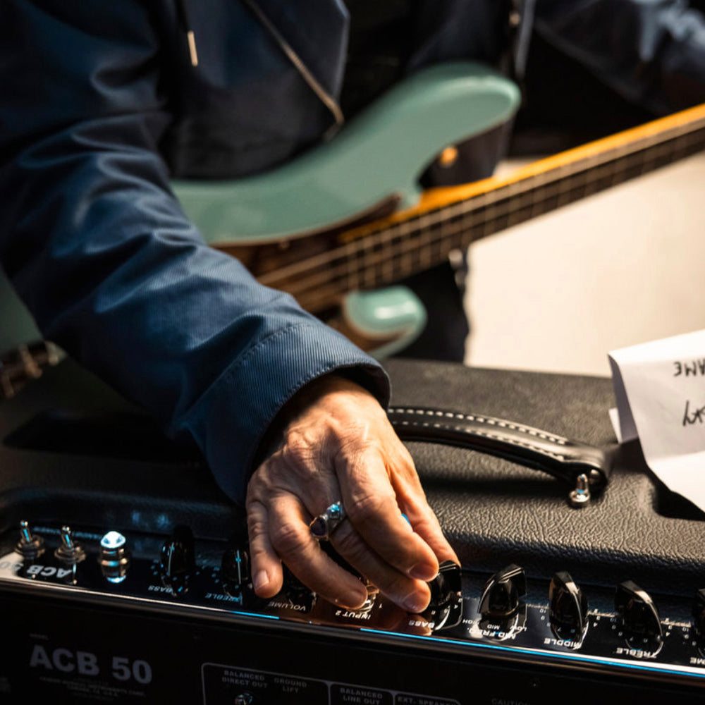adam clayton bass gear Fender Adam Clayton ACB 50 Bass Amp