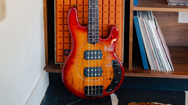 Sterling by Musicman Ray34 HH Maple Top, Blood Orange