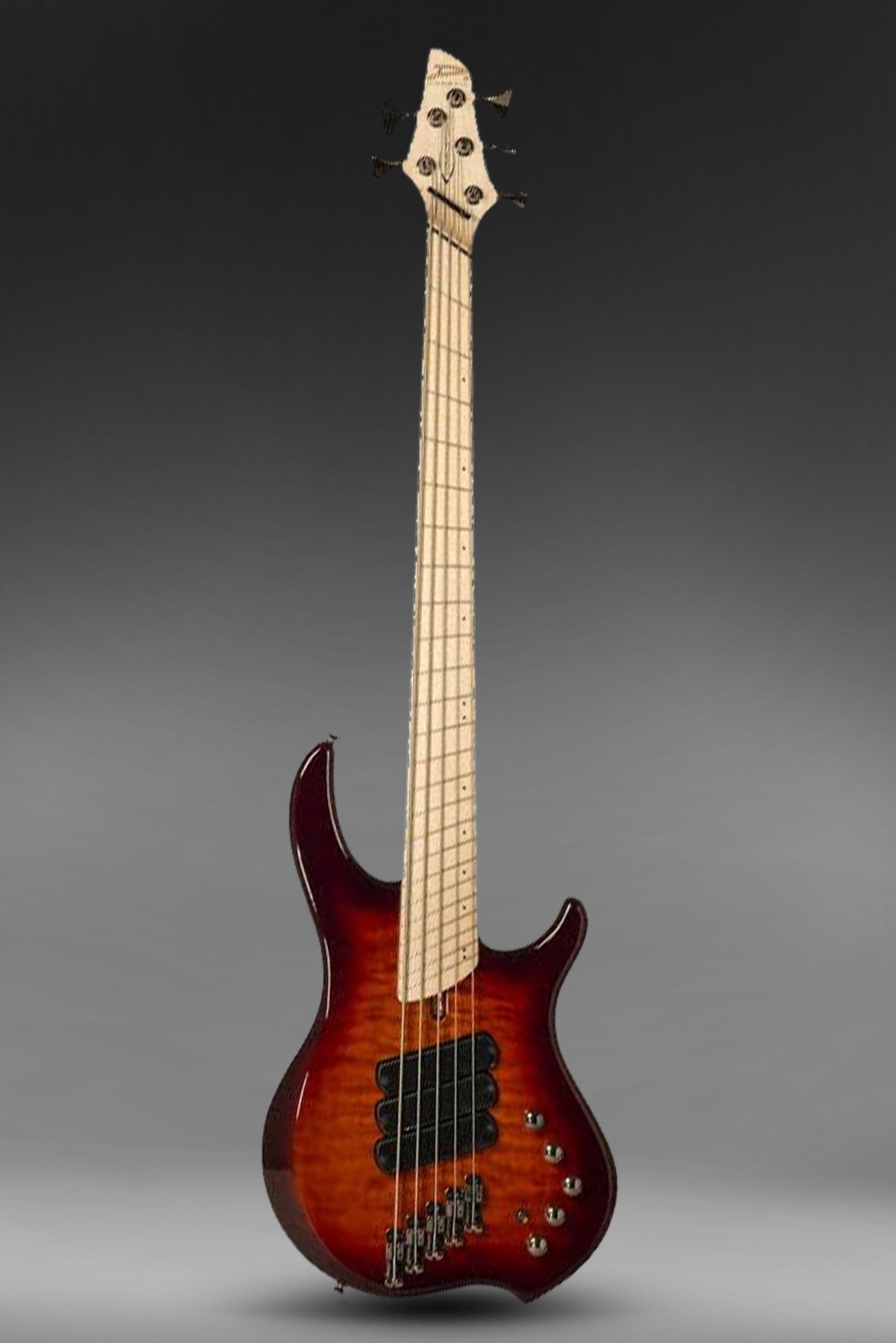 Dingwall Combustion 5 Quilt Top, 3X, Maple FB, Vintage Burst