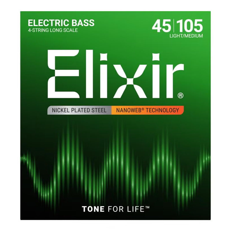 Elixir Nanoweb 4 String Set - Bass Centre Music Store Melbourne