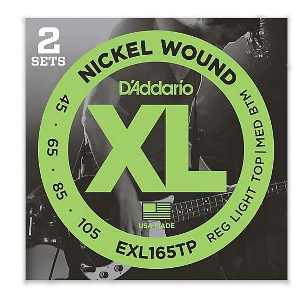 D'Addario XL Nickel Wound 4 string TWIN PACK