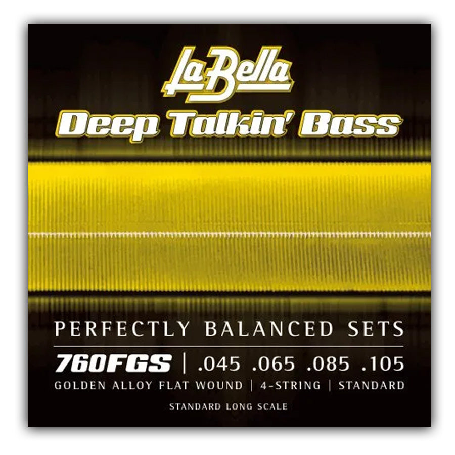 Labella 760FGS Deep Talkin’ Bass Gold Flats - Bass Centre Music Store Melbourne