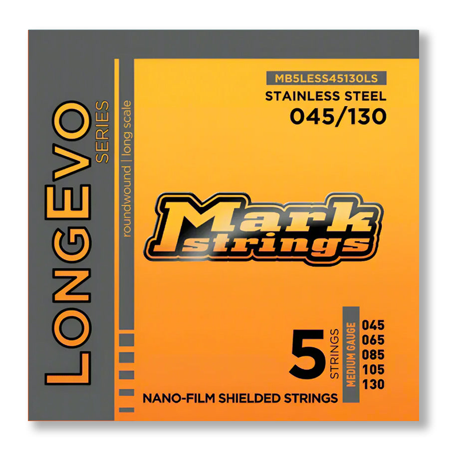 MARKBASS LONGEVO SERIES – NANO-FILM SHIELDED STRINGS | LONG LIFE – STAINLESS - 5 STRING - Bass Centre Music Store Melbourne
