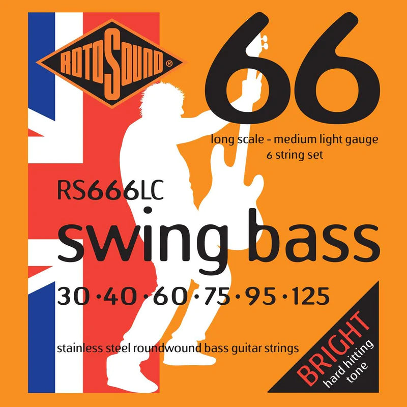 Rotosound SWING BASS 66 6-STRING MEDIUM LIGHT | 30-125 - Bass Centre Music Store Melbourne