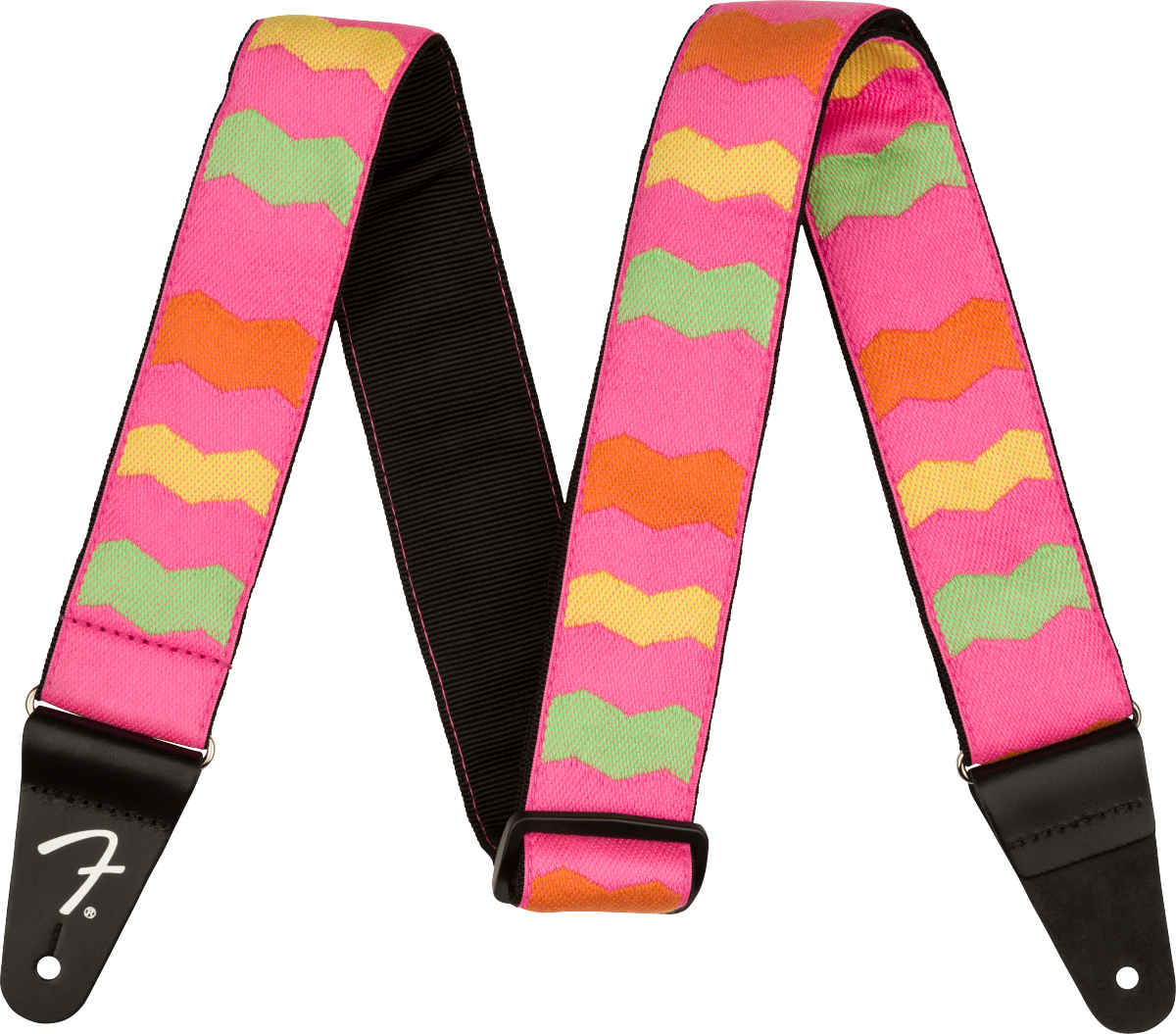 FENDER MONONEON WOVEN NEON PINK STRAP - Bass Centre Music Store Melbourne