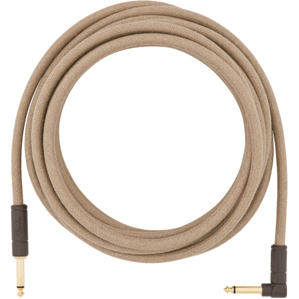 Fender Festival Hemp Cable 6m (18.6ft) Angled Lead - Bass Centre Music Store Melbourne