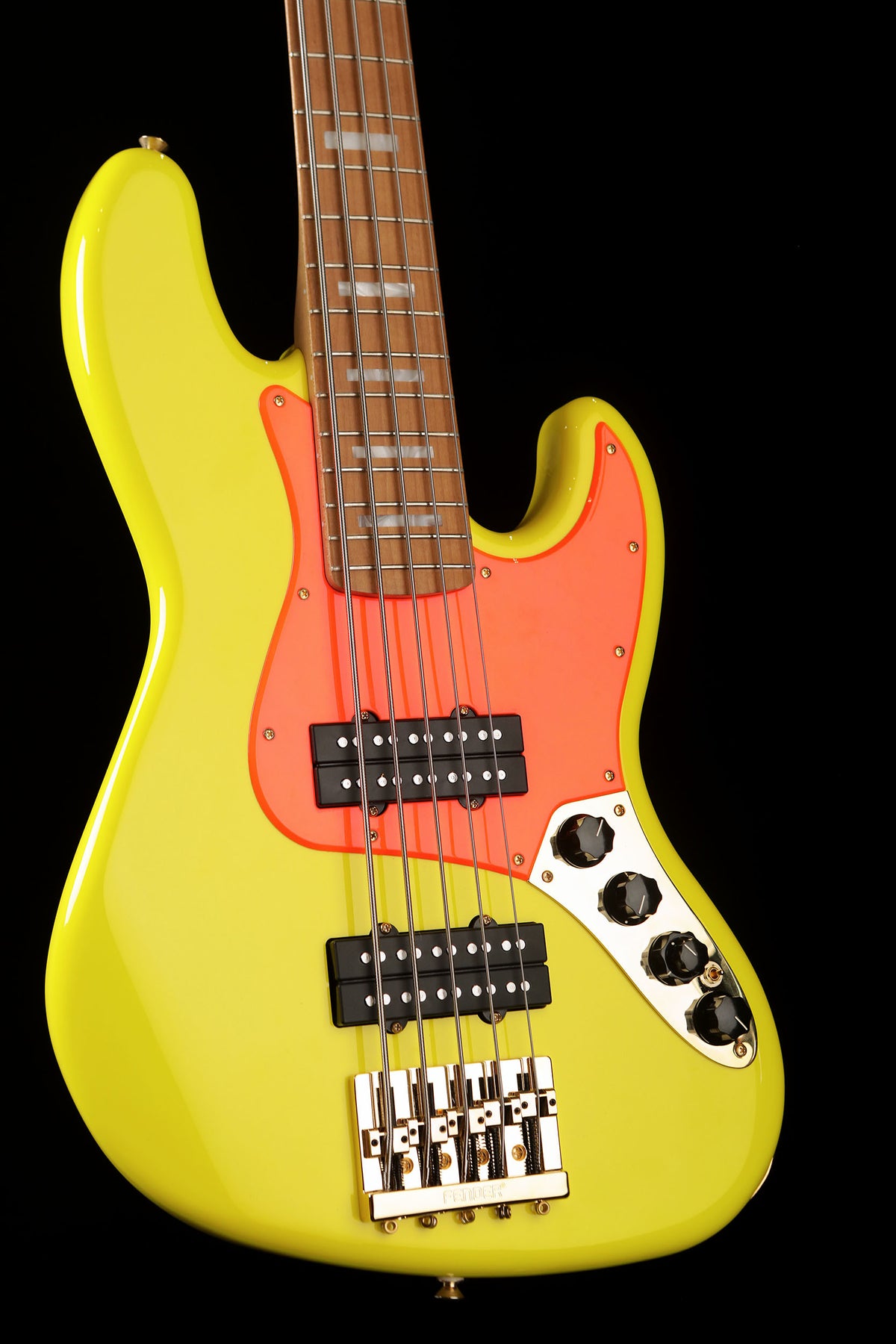 Fender Mononeon Jazz V Bass Neon Yellow - Bass Centre Music Store Melbourne