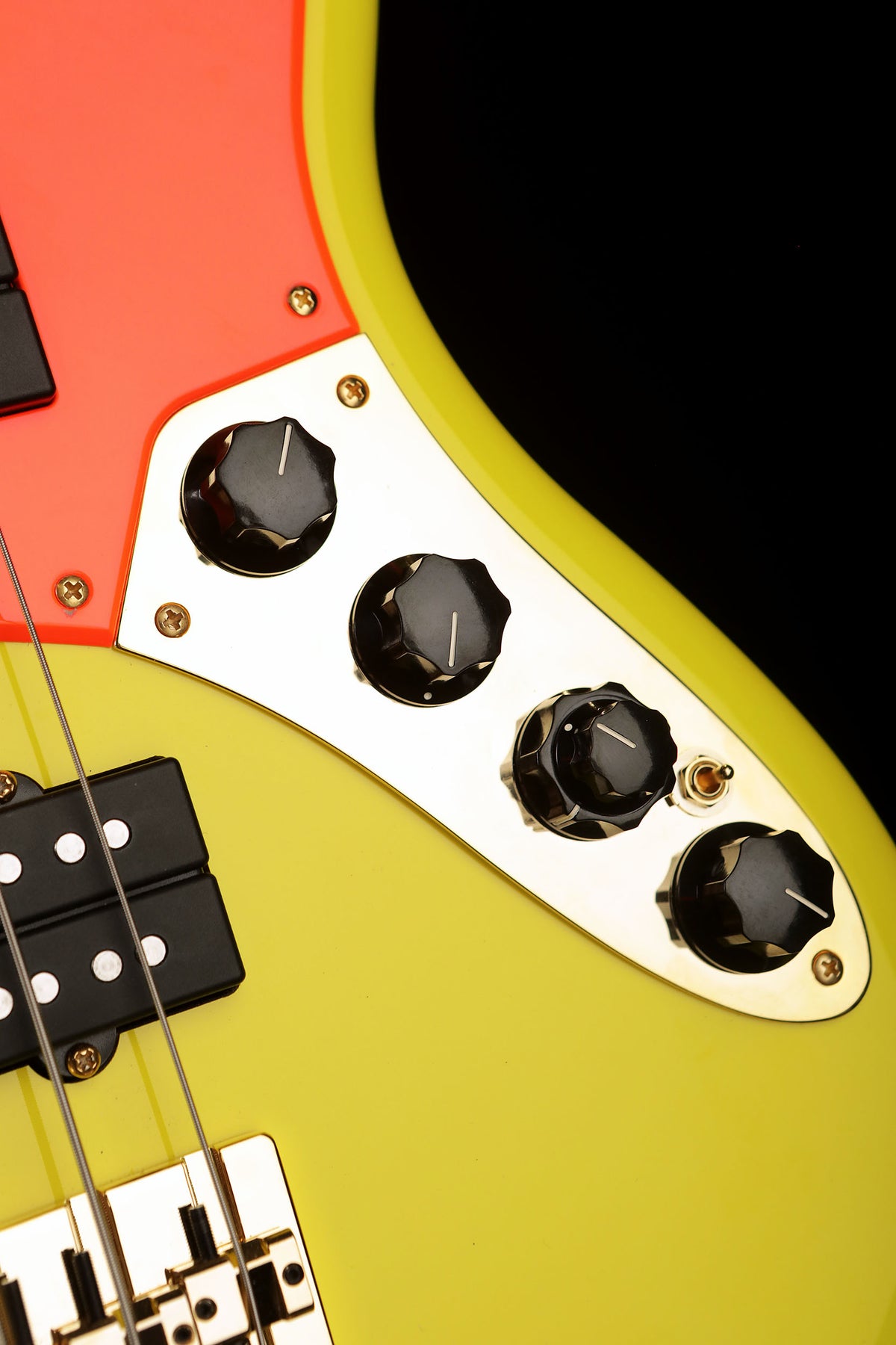 Fender Mononeon Jazz V Bass Neon Yellow - Bass Centre Music Store Melbourne