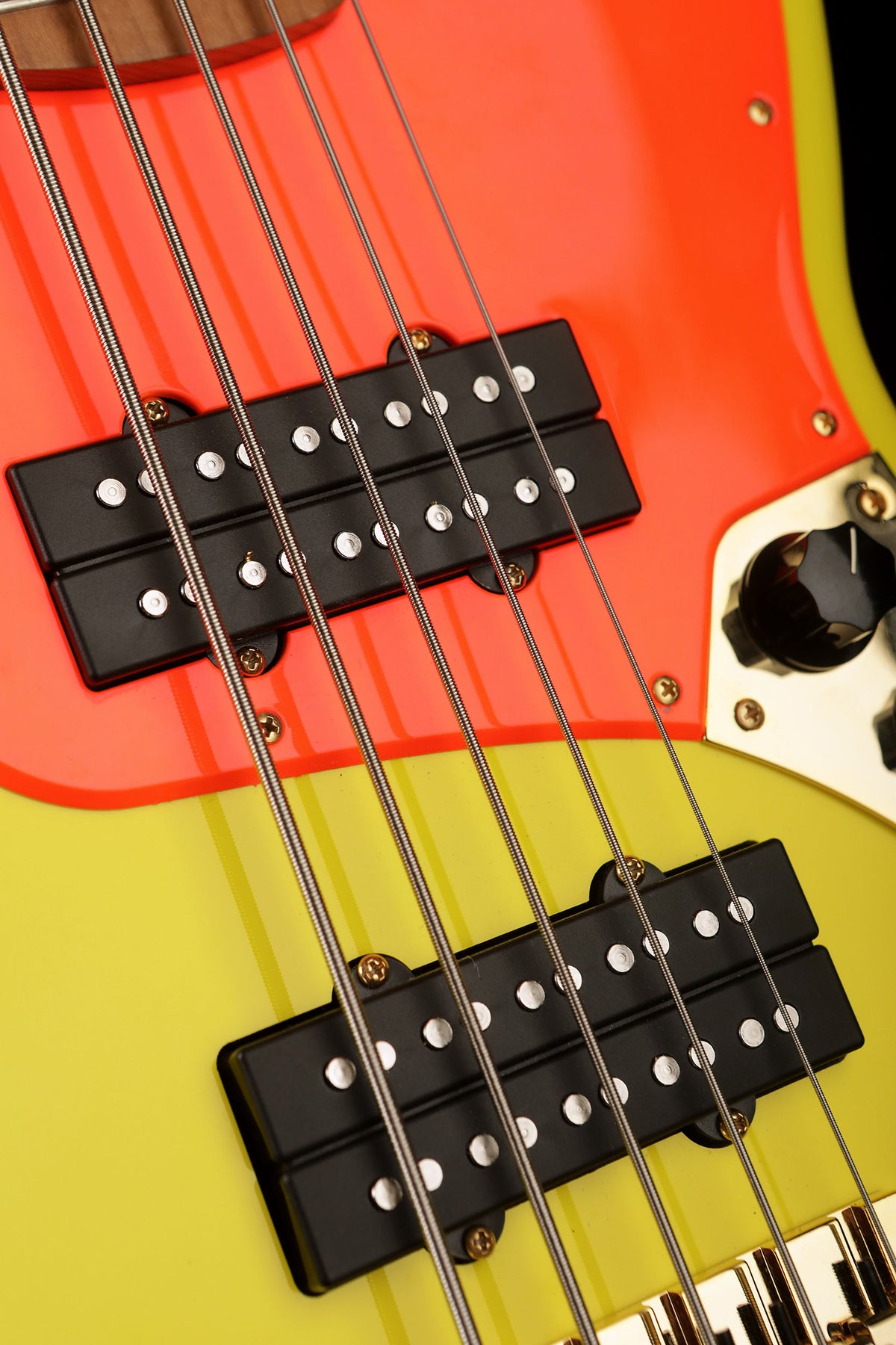 Fender Mononeon Jazz V Bass Neon Yellow - Bass Centre Music Store Melbourne