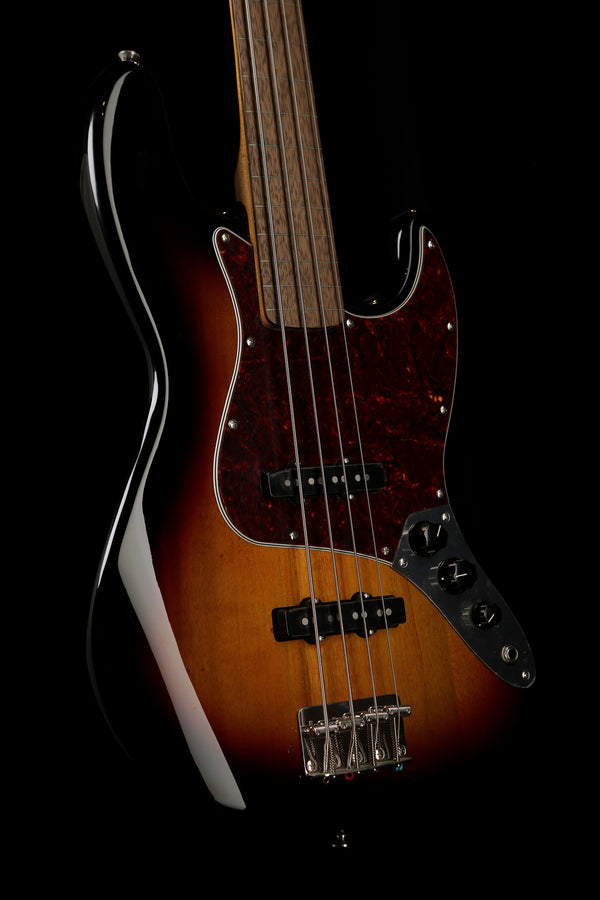 【10439】 Squier Fretless Jazz Bass Squier Classic Vibe 60s Fretless Jazz Sunburst Electric Bass