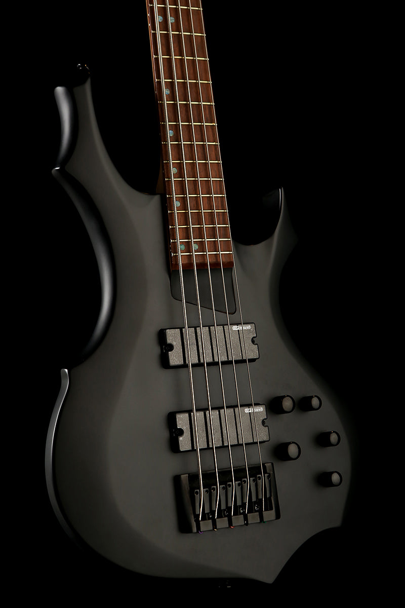 LTD F-205 Satin Black 5 String Bass