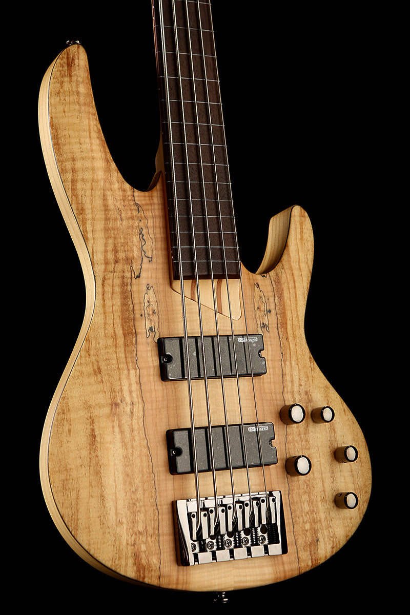 LTD B-205 Spalted Maple 5 STRING Fretless Bass - Bass Centre Music Store Melbourne