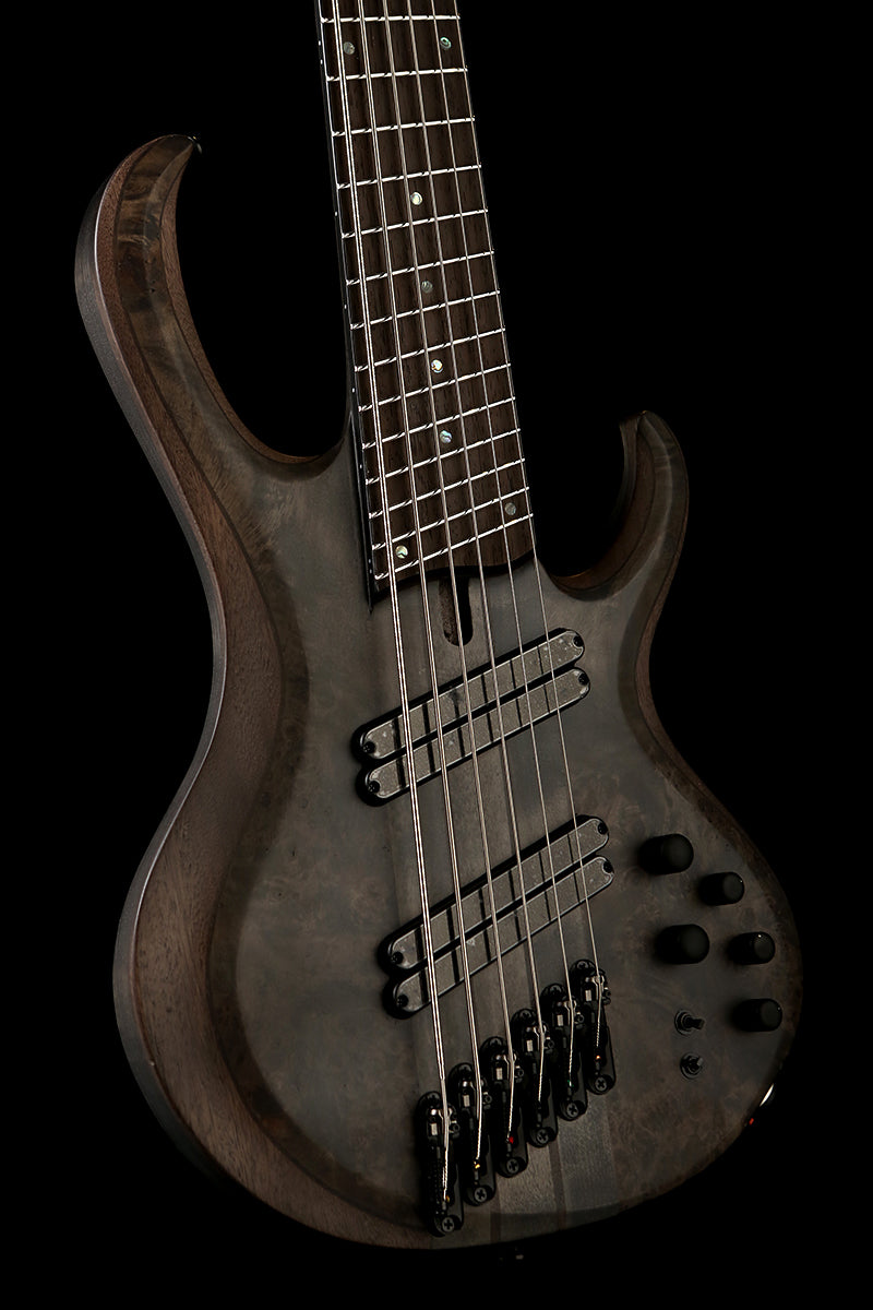 IBANEZ BTB806MS 6 string Multiscale Bass Transparent Grey Flat - Bass Centre Music Store Melbourne
