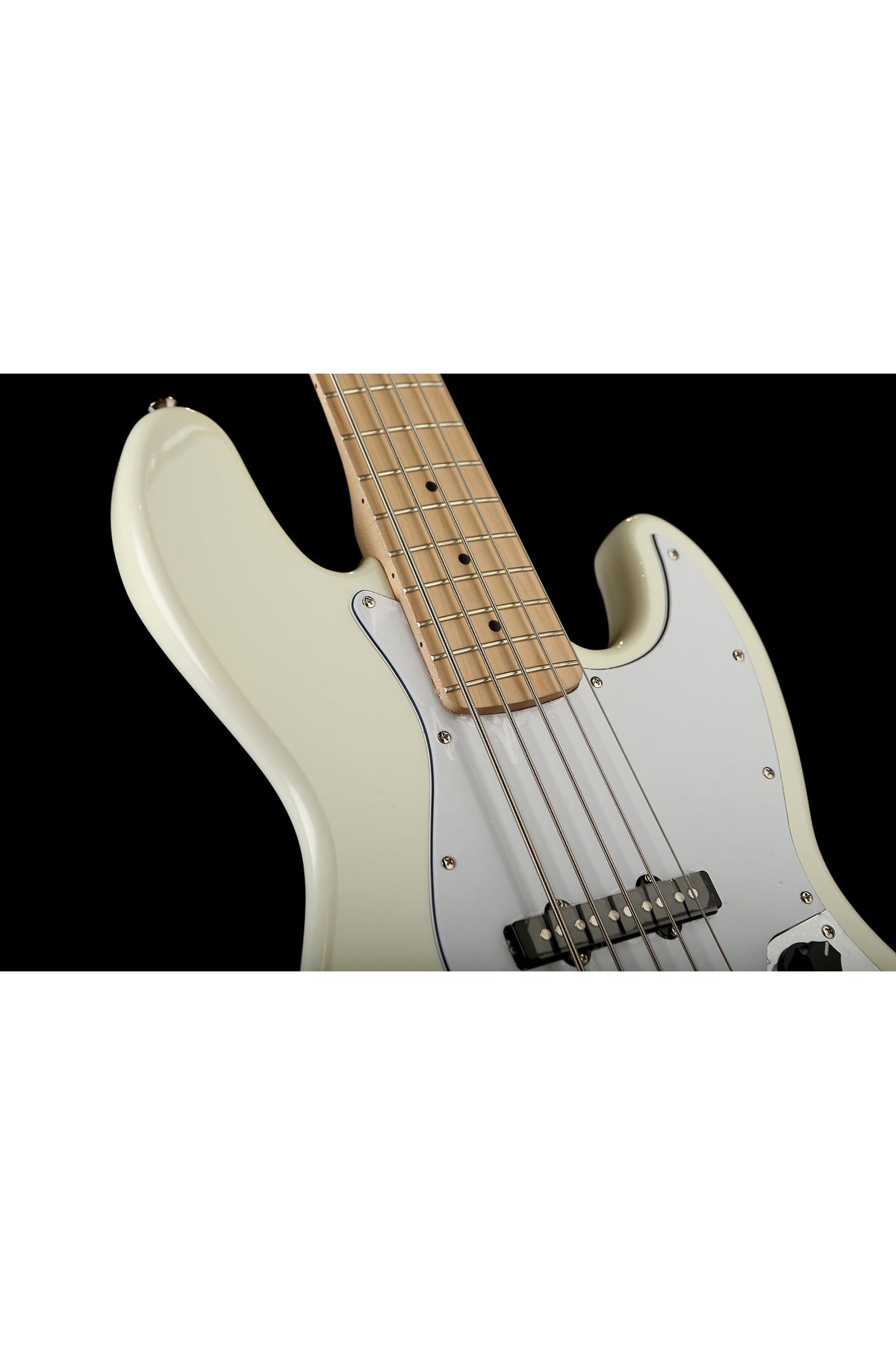 Squier Affinity Jazz V - Maple Board, White - Bass Centre Music Store Melbourne