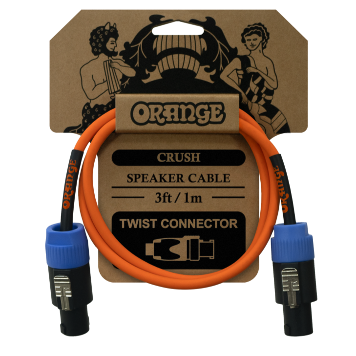 Orange Crush Speakon Speaker Cable 3 ft - Bass Centre Music Store Melbourne