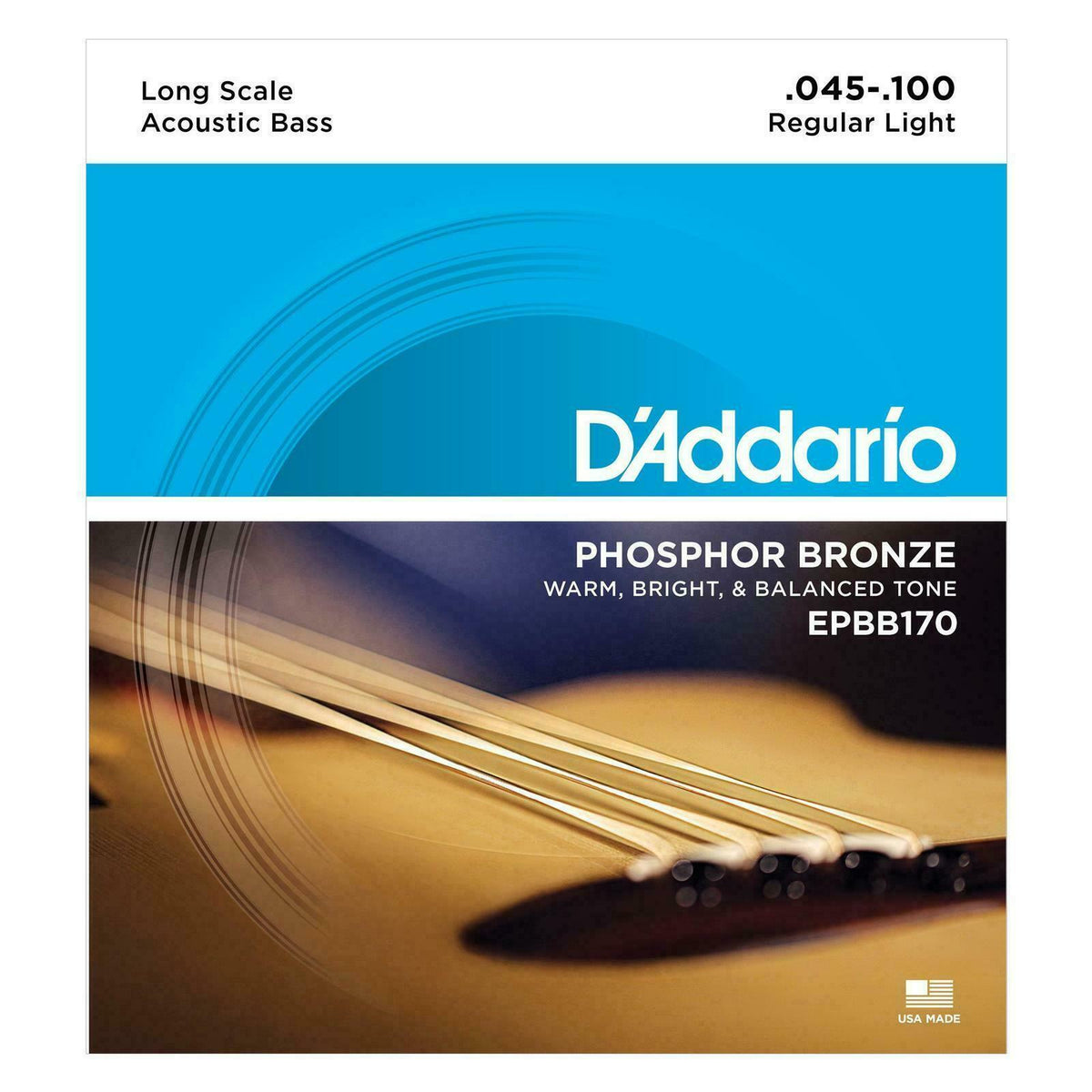 D&#39;Addario EPBB170 Phospher Bronze Acoustic Bass Strings - Bass Centre Music Store Melbourne
