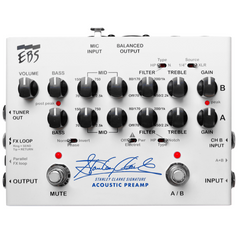 Preamp Acoustic Clarke Stanley EBS ベース Stanley Equipment Bass Professional EBS - Preamp Signature Clarke ベース