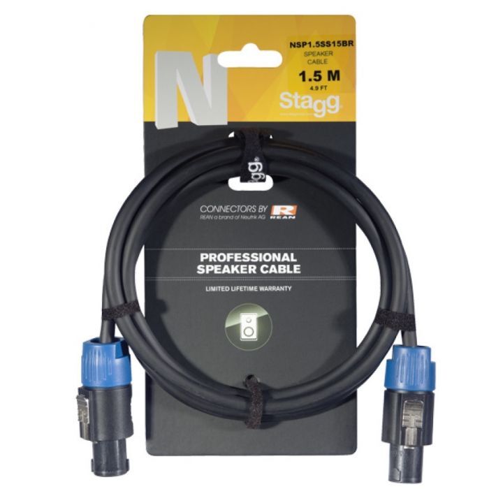Stagg Professional Speaker Cable 1.5 metre - Bass Centre Music Store Melbourne