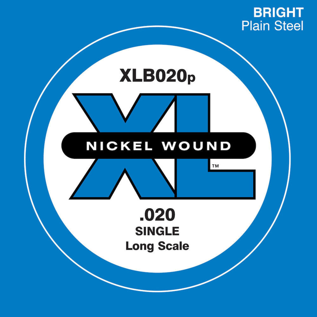 D&#39;Addario XLB020P .020 Long Scale Steel single string - Bass Centre Music Store Melbourne