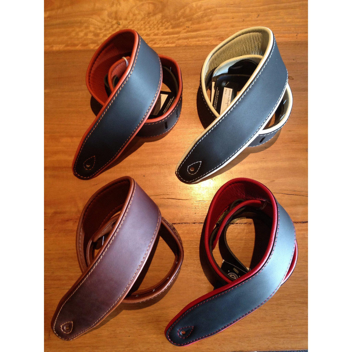 Colonial Leather Soup 2.5&quot; Padded Leather Strap - Bass Centre Music Store Melbourne