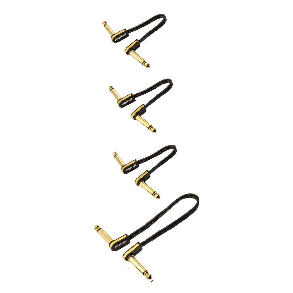 EBS Premium Gold Flat Patch Cables Packs - Bass Centre Music Store Melbourne