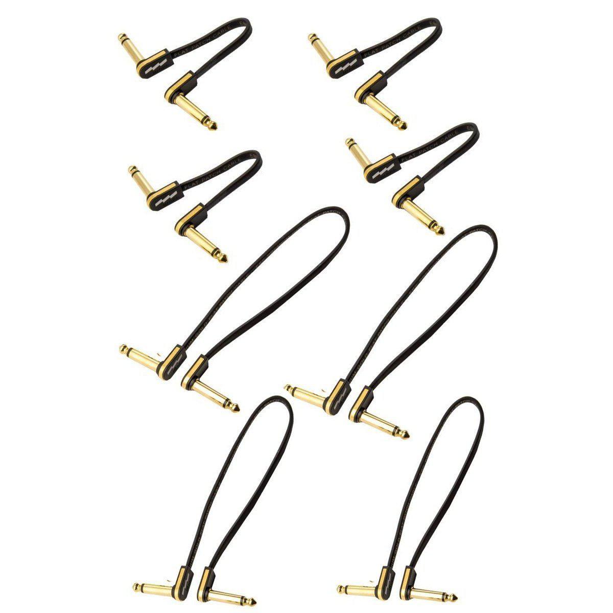 EBS Premium Gold Flat Patch Cables Packs - Bass Centre Music Store Melbourne