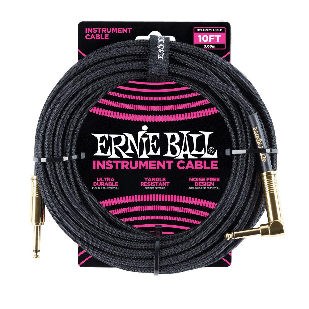Ernie Ball 10&#39; Braided Cables - Bass Centre Music Store Melbourne